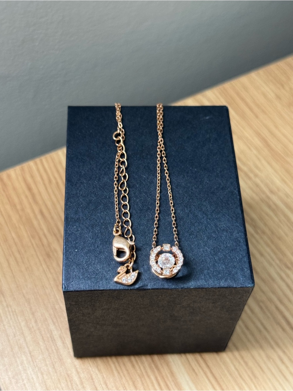 Swarovski Rose Gold Sparkling Dance Necklace